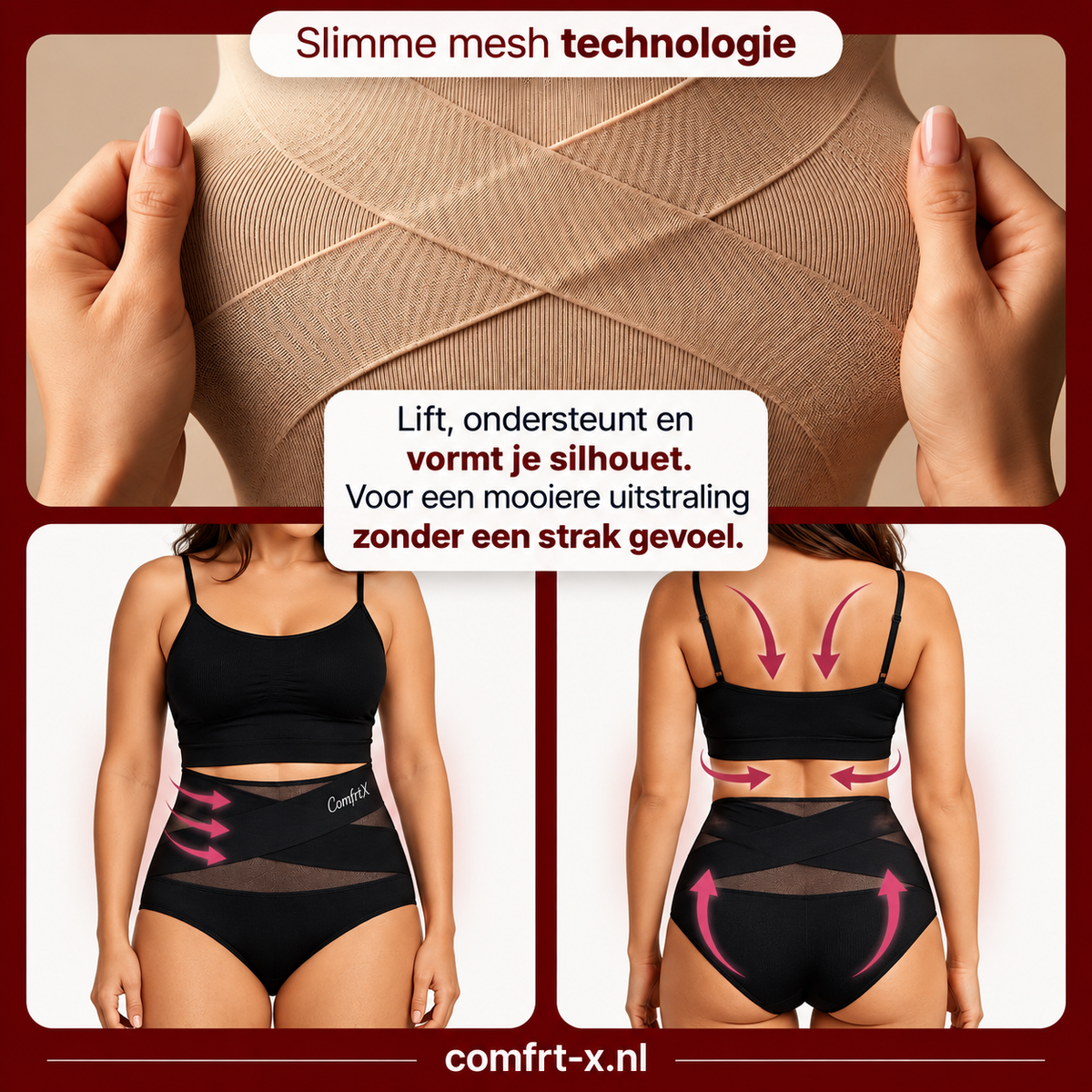ComfrtX™ | SculptContour | Naadloze corrigerende slip met hoge taille