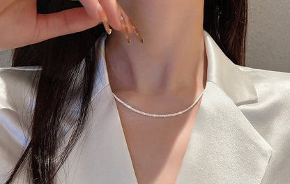 SENSO THE LABEL DIAMENTEN DUBBEL KETTING