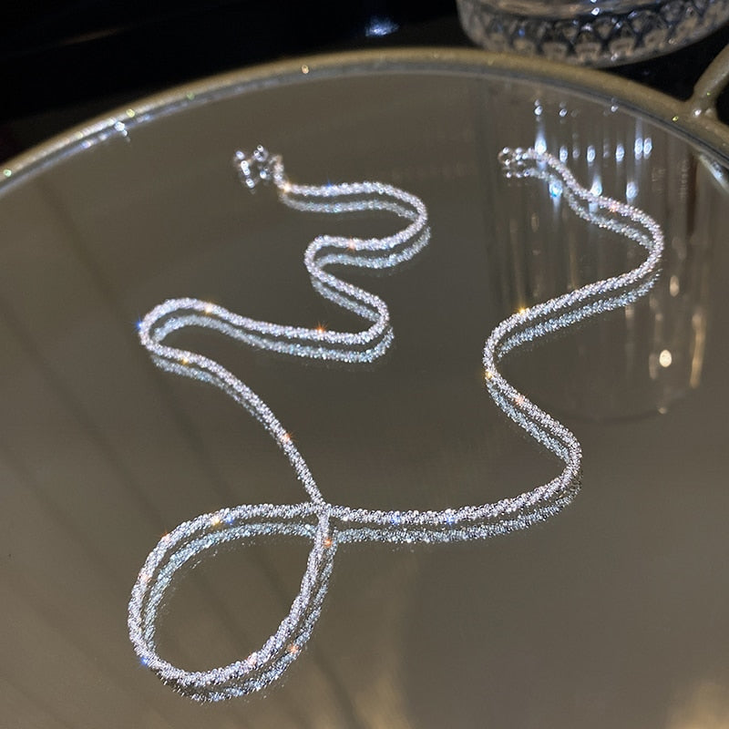SENSO THE LABEL DIAMENTEN DUBBEL KETTING