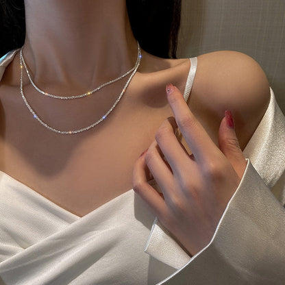 SENSO THE LABEL DIAMENTEN DUBBEL KETTING
