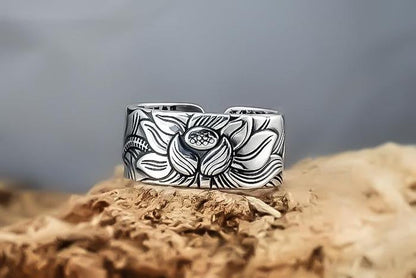 SENSO THE LABEL  LOTUS SUTRA RING
