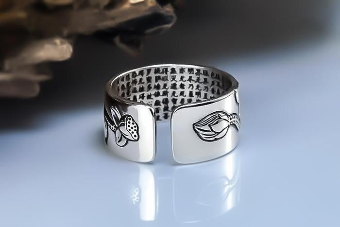 SENSO THE LABEL  LOTUS SUTRA RING