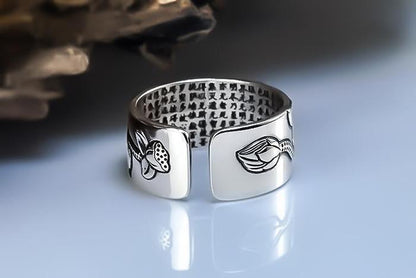 SENSO THE LABEL  LOTUS SUTRA RING